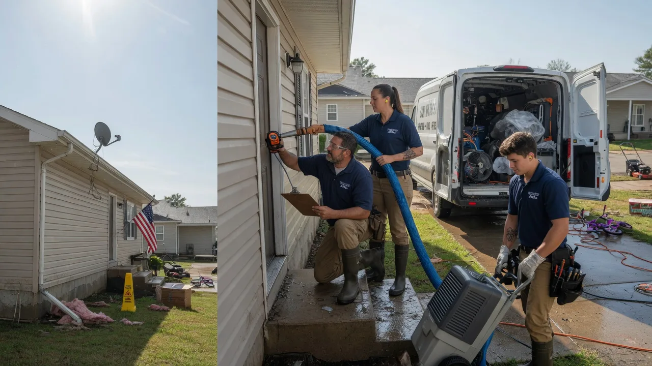 Ceiling Water Damage Restoration in Mechanicsville, IA near me